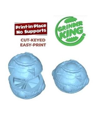 GRINDER GRINDER STONE HORUS EYE CRUSHER XXL GRINDERKING 100X95X65 MM -READY TO PRINT - PRINTING ON SITE-PRINTING WITHOUT SUPPORTS - EASY PRINT- FDM SLA