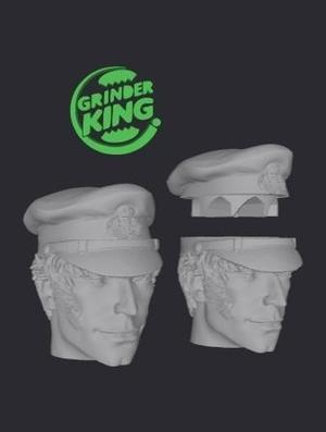 GRINDER GRINDERKING SHORT MALTESE GRINDERKING 70X85X88 MM -READY TO PRINT - PRINTING ON SITE - EASY PRINT- FDM SLA
