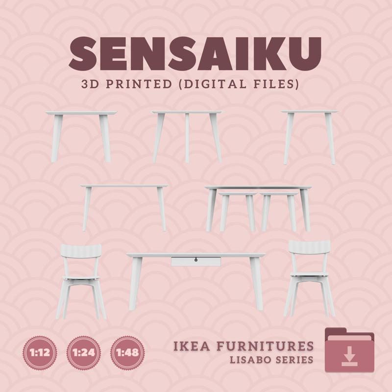 Miniature Replica ALEX Furniture Series - IKEA (1:12,24,48) - 3D Print Instant Download