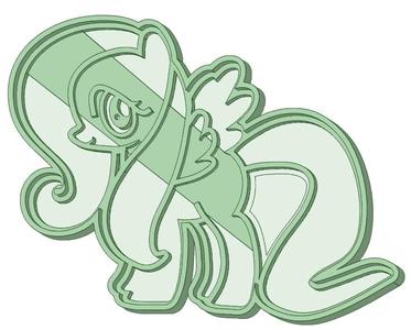 My Little pony 5 cookie cutter