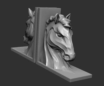 Horse Head Book Ends