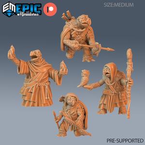 Turtle Folk Tribe Set ‧ DnD Miniature ‧ Tabletop Miniatures ‧ Gaming Monster ‧ 3D Model ‧ RPG ‧ DnDminis ‧ STL FILE