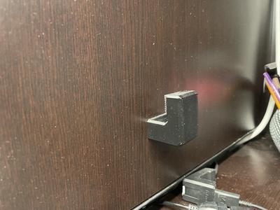Minimalist Wall Mounted Hook with hardware hidden