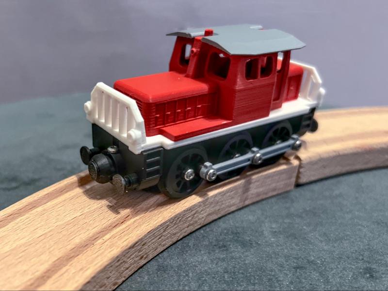 DB BR365 diesel locomotive compatible with IKEA, BRIO