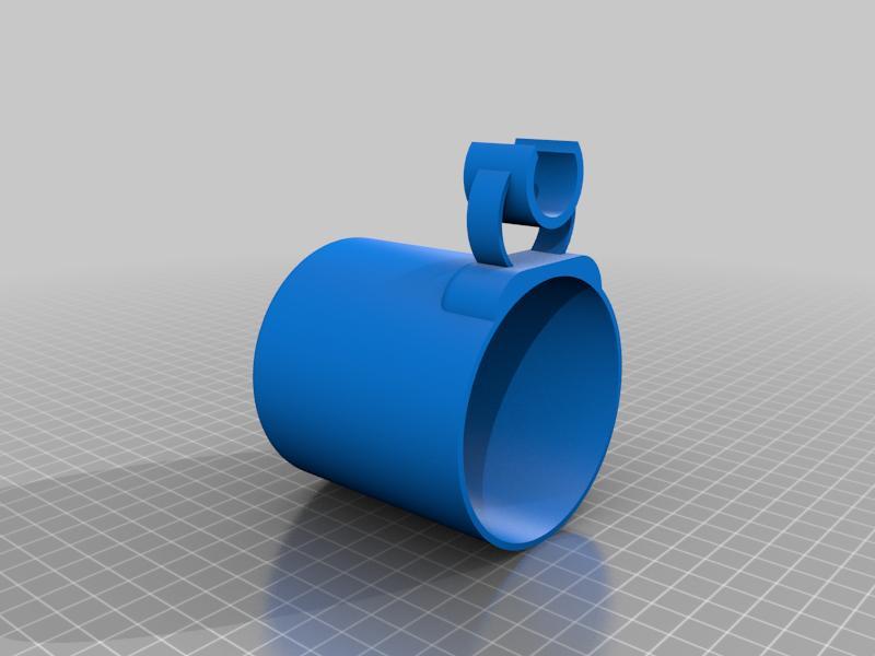 Clip on Crutch Cupholder
