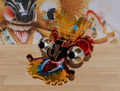 Rey Moreno Mask Ornament - Adorno Mascara Rey Moreno