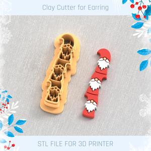 Gnomes Christmas Polymer Clay Cutter