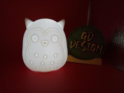 Owl SQUISHMALLOWS ORNAMENT AND ONE TABLETOP TEALIGHT