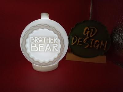 Brother Bear CHRISTMAS ORNAMENT TEALIGHT