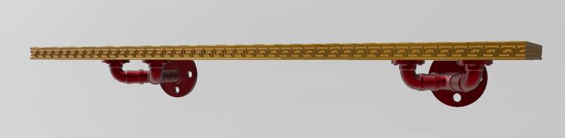 Vintage shelf for miniatures.Honeycomb and industrial.