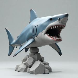 shark with stand