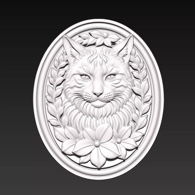 Cat Head Pendant A83