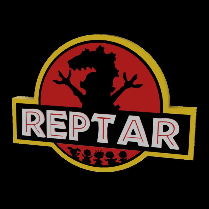 3D MULTICOLOR LOGO/SIGN -  Jurassic Reptar