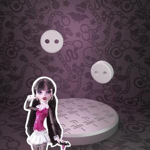 Monster High Draculaura Basic doll Shirt Button replacement