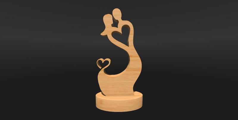 Man Woman Kiss Sculpture, Love Statue, Forever Love Couple In Love, Eternal dance