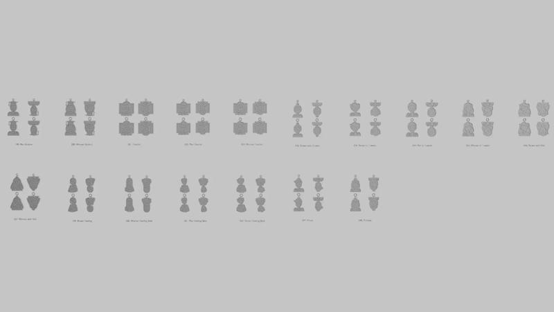 Character Icon Pendants Students Teachers and Royals