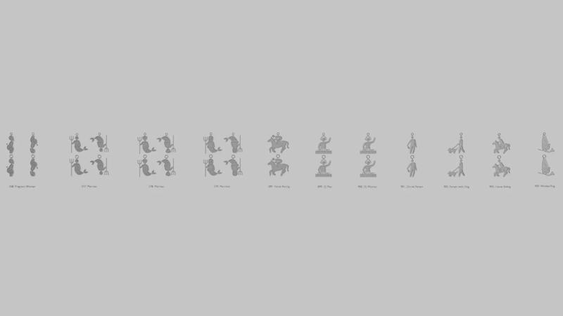 Character Icon Pendants Full Body Action