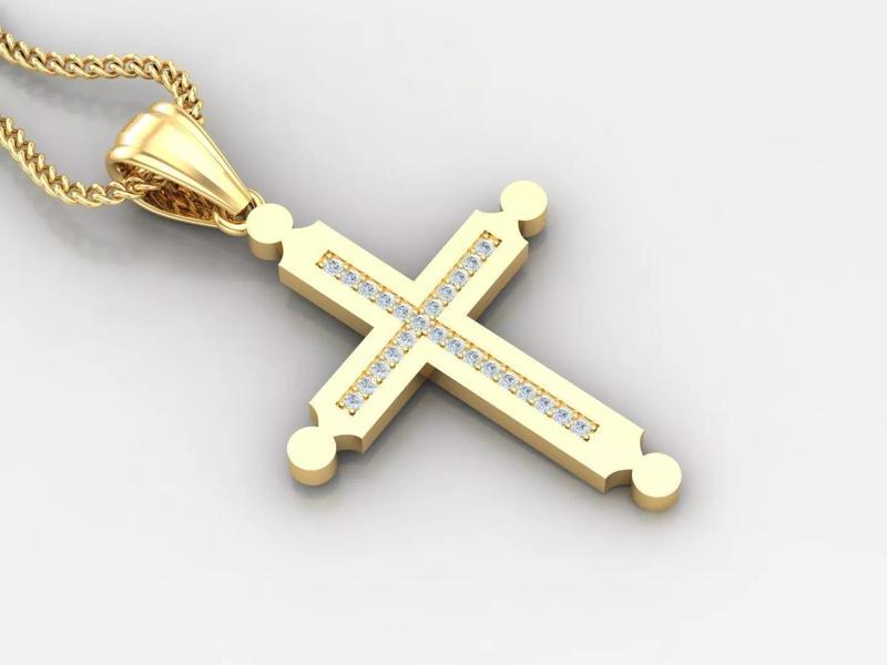 Cross Jesus Christ Pendant 4CP009 3DM STL