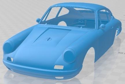Porsche 912 R 1966 Printable Body Car
