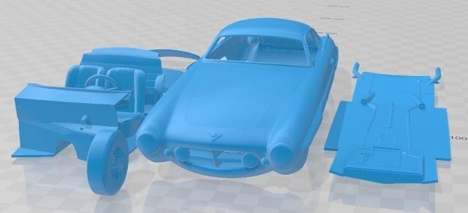 Fiat 8V Ghia Supersonic 1953 Printable Car