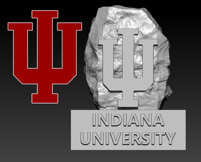 NCAA - Indiana Hoosiers University statue decor - 3d print