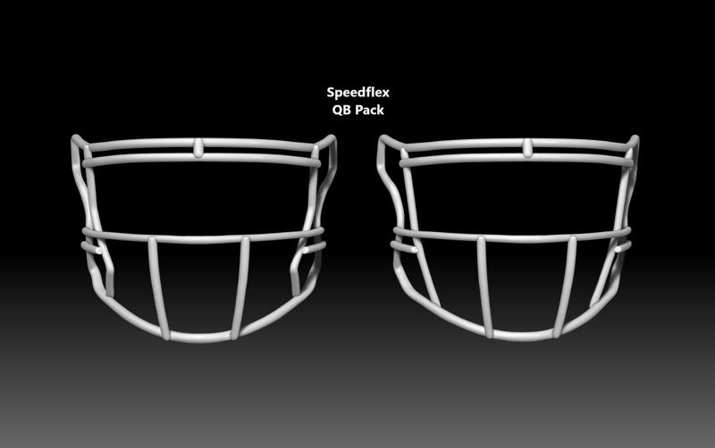 Facemask Quarterback Pack for Riddell SPEEDFLEX helmet