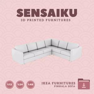 FINNALA Corner section Ottoman for Dollhouse IKEA 3D Print