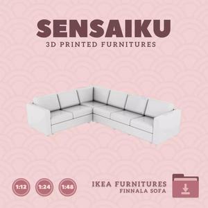 FINNALA Corner 5 Seat Sofa for Dollhouse IKEA 3D Print