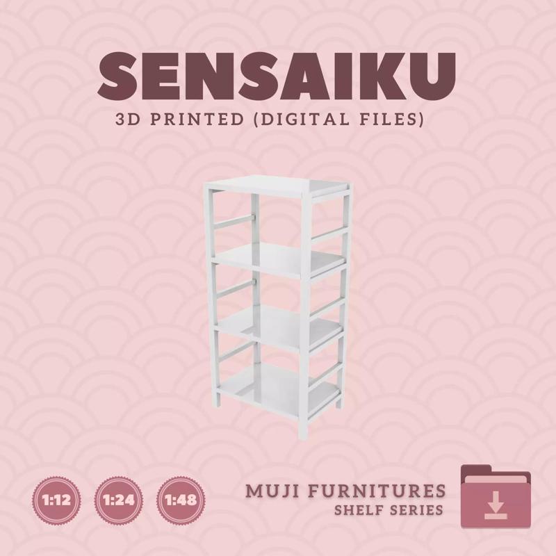 20 Muji Shelf Unit for Miniature Dollhouse Muji 3D Print