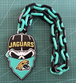 JACKSONVILLE JAGUARS NFL SKULL CHAIN