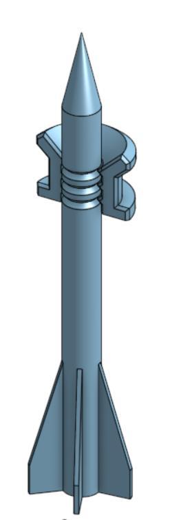 APFSDS Projectile for air/potato cannon 33mm