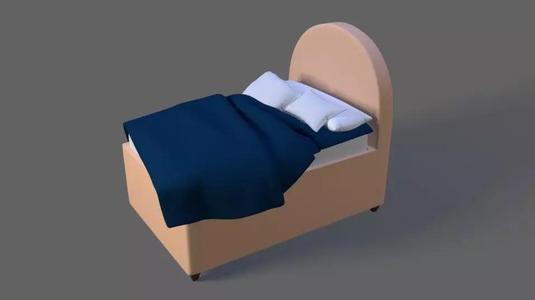 bed with  blanket  pillow and more