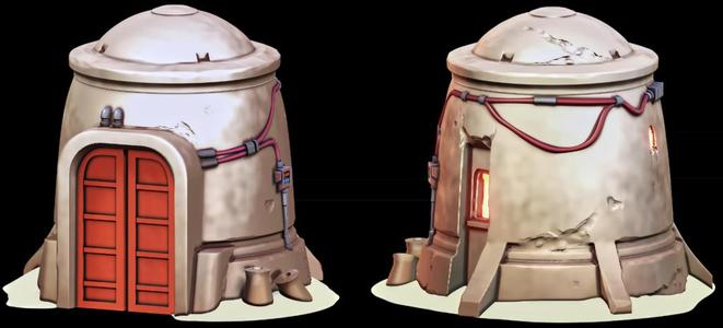 Sci-Fi Desert Toilet House