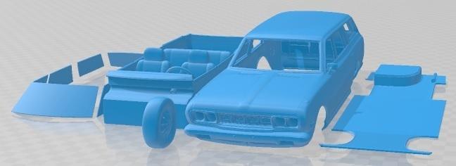 Datsun 610 180B Wagon Printable Car