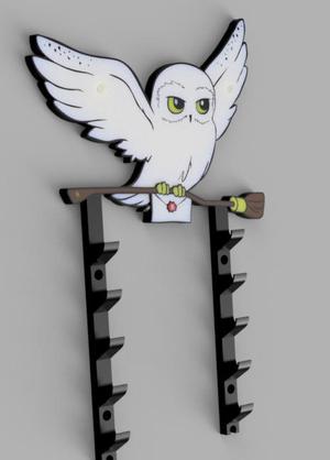 Hedwig wand holder - Harry Potter owl