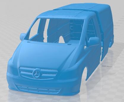 Mercedes Benz Vito W639 2011 Printable Body Van