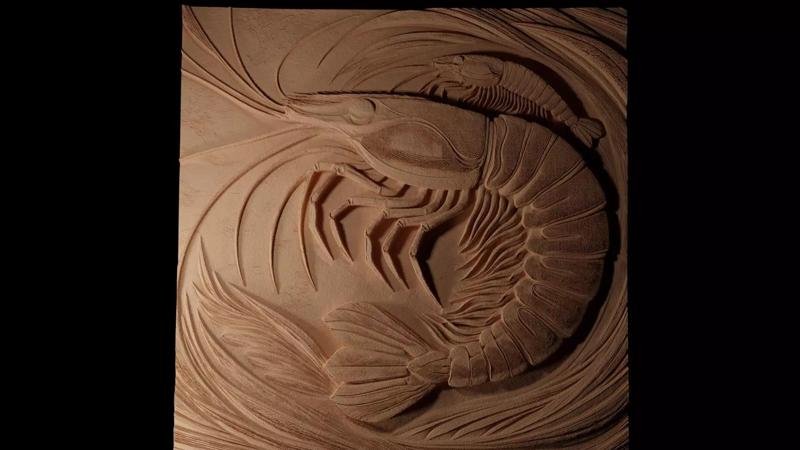 Krill CNC 3d Print High Relief Sand Casting