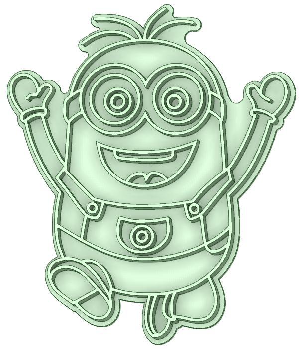 Whole Minion 13 cookie cutter