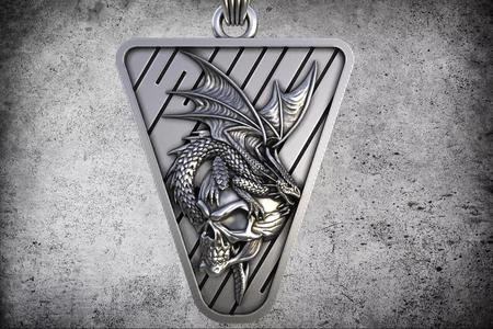 Dragon-skull pendant
