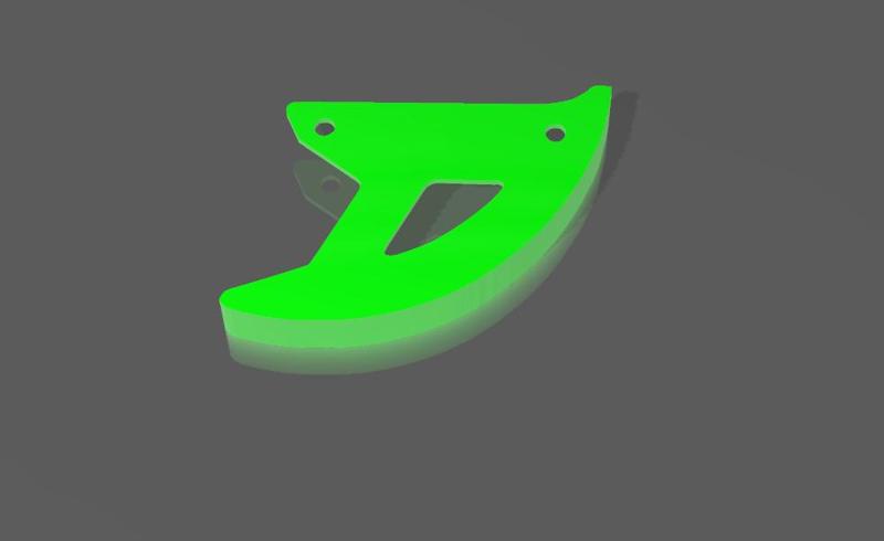 Rear disc cover for KAWASAKI KLX450 KX250 KXF250 KX450 KX450