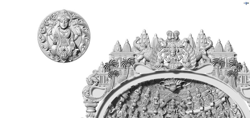 Laxmi Ji Gold Kundan Work Necklace