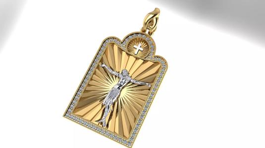 Jewelry Type Pendant Metal Weight 3D print model
