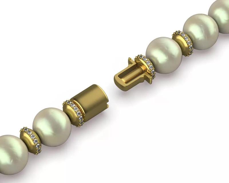 Cylinder Necklace Clasp Box Lock