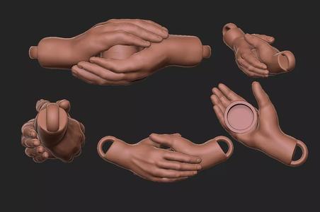 handshake necklace