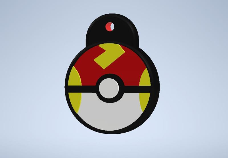 Pokemon Fastball Keychain V1