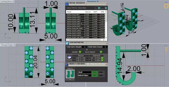 Yellow Gold Diamond Stud 3dm STL Earrings  je0120
