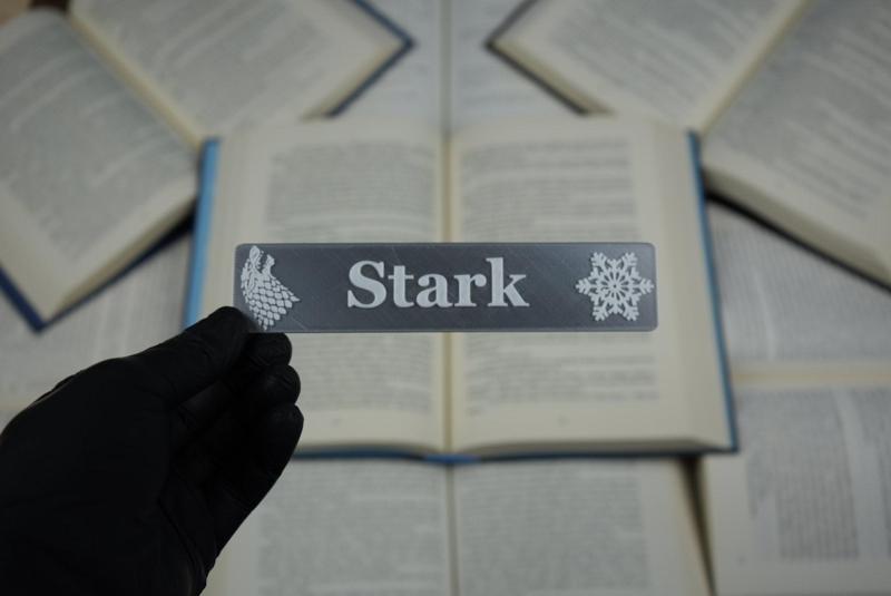 Game Of Thrones House Stark Bookmark - GOT - Stark - House Of The Dragon