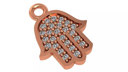 Hamsa Necklace Charm Pendant