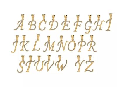 liontin huruf klasik