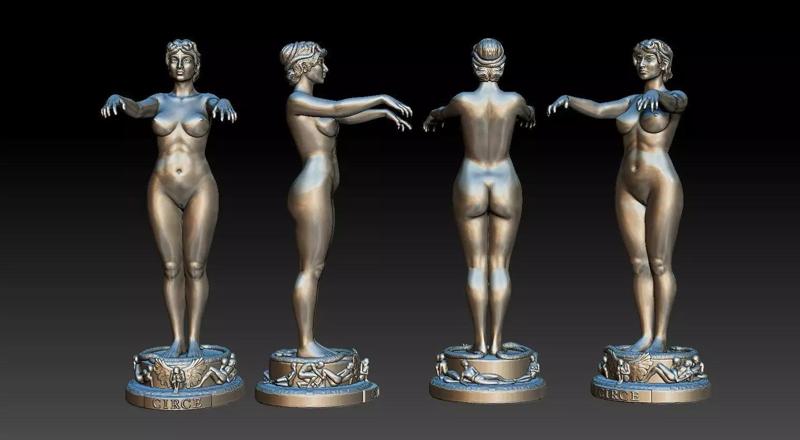 statue of the greek goddess circe